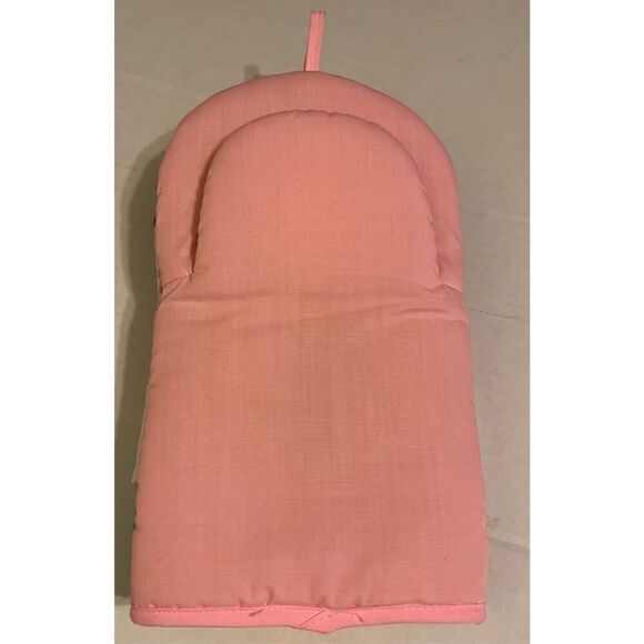 Doll Golfer Pink Checkered Cotton Oven Mitt Potholders - Picture 4 of 4